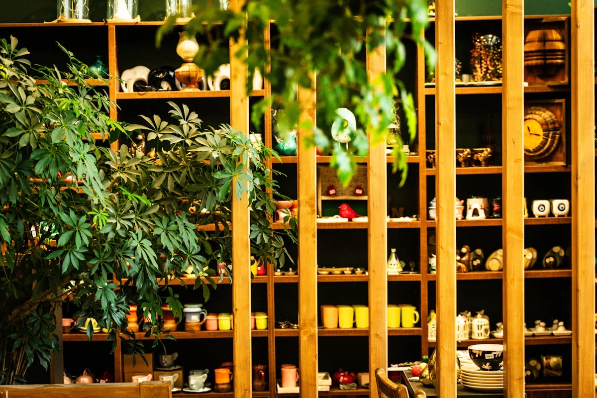 Interior design boutique with carefully selected furniture and design objects