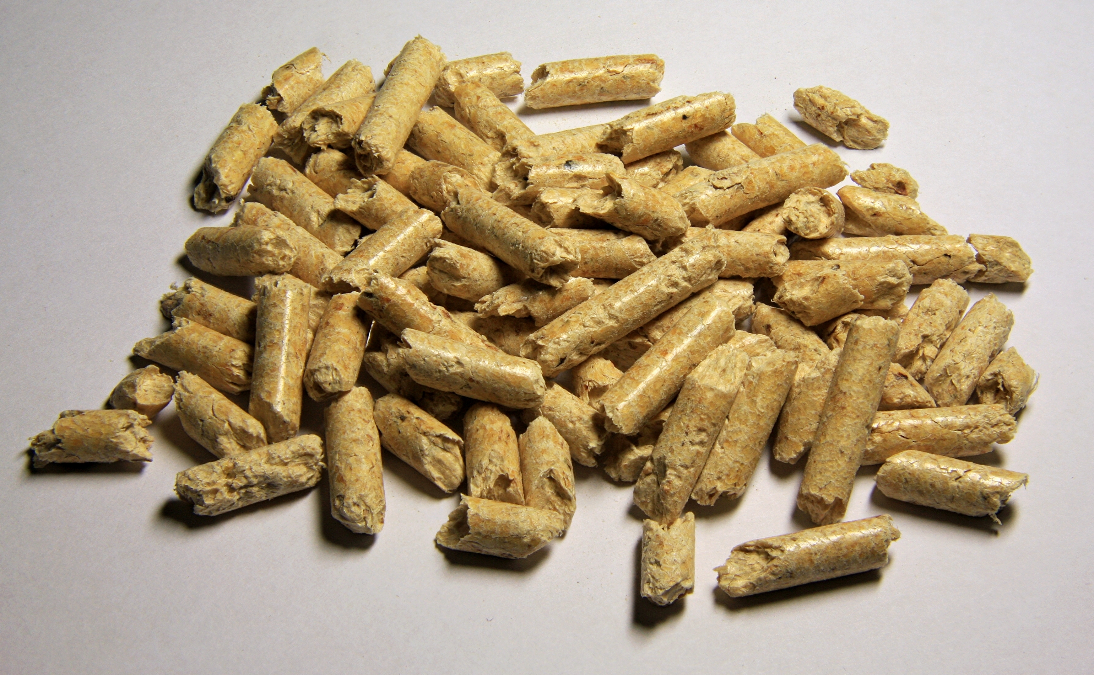ENplus certified wood pellets close-up view for residential heating
