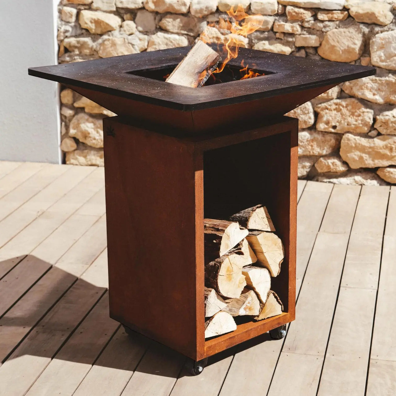 Kibrule compact corten brasero from France