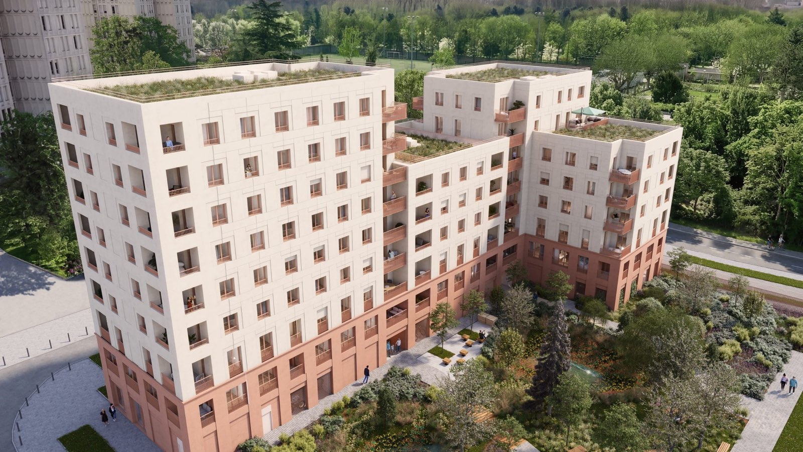 Le Fort, a new-build programme by Interconstruction in Aubervilliers, Seine-Saint-Denis
