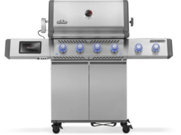 Barbecue à gaz Napoleon Prestige PRO 500 en inox avec rôtissoire